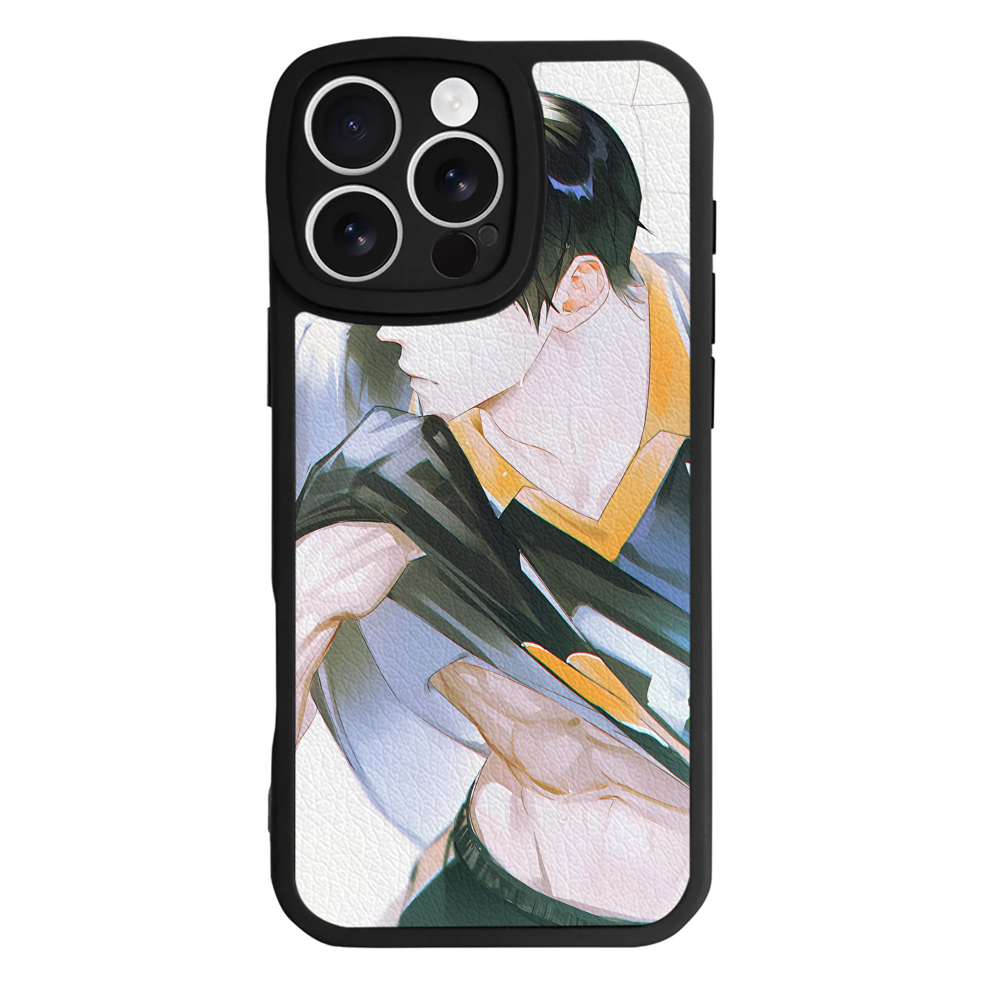 （画像用） ハイキュー!! Haikyu!! 【iPhone 16シリーズ対応】シリコンスマホケース（レザー調） 材質：シリコン